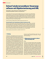 Entwurf wiederverwendbarer Steuerungssoftware mit Objektorientierung und UML
