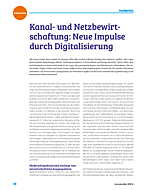 Kanal- und Netzbewirtschaftung: Neue Impulse durch Digitalisierung