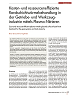 Kosten- und ressourceneffiziente Randschichtwärmebehandlung in der Getriebe- und Werkzeugindustrie mittels Plasma-Nitrieren