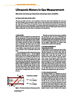 Ultrasonic Meters in Gas Measurement