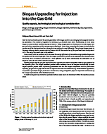 Biogas Upgrading for Injection into the Gas Grid - Quality aspects, technological and ecological consideration