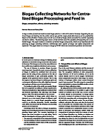 Biogas Collecting Networks for Centralized Biogas Processing and Feed in