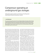 Compressor operating at underground gas storages