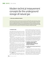 Modern technical measurement concepts for the underground storage of natural gas