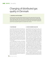 Changing of distributed gas quality in Denmark