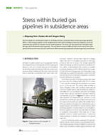 Stress within buried gas pipelines in subsidence areas