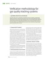 Verification methodology for gas quality tracking systems