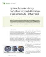 Hydrates formation during production, transport & treatment of gas condensate - a study case