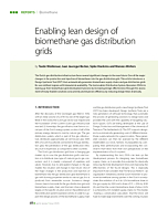 Enabling lean design of biomethane gas distribution grids