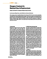 Oxygen Content in Natural Gas Infrastructure