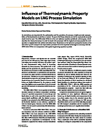 Influence of Thermodynamic Property Models on LNG Process Simulation