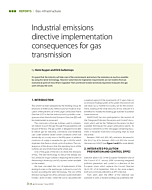 Industrial emissions directive implementation consequences for gas transmission