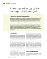 A new method for gas quality tracking in distribution grids