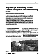 Biogasanlage Tecklenburg: Plattenschieber ermöglichen effiziente Steuerung