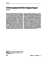 Erfahrungsbericht Bio-Erdgasanlagen