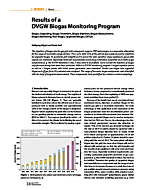 Results of a DVGW Biogas Monitoring Program
