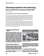 Zukunftsperspektiven der Gasheizung - Erstes Zukunftsforum des Gaswärme-Instituts (GWI)