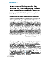 Bewertung und Bedeutung der Biofiltration des Zooplanktons zur Verbesserung der Wasserqualität in Talsperren