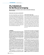 CO2-Fußabdruck für die Wasserversorgung