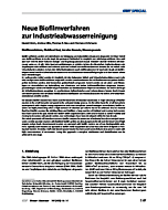 Neue Biofilmverfahren zur Industrieabwasserreinigung