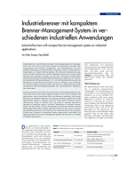 Industriebrenner mit kompaktem Brenner-Management-System in verschiedenen industriellen Anwendungen