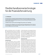 Flexible Kanalbrennertechnologie für die Prozesslufterwärmung