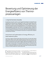 Bewertung und Optimierung der Energieeffizienz von Thermoprozessanlagen
