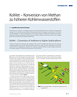 KoMet – Konversion von Methan zu höheren Kohlenwasserstoffen