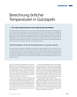 Berechnung örtlicher Temperaturen in Gutstapeln