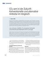 CO2-arm in die Zukunft: Konventionelle und alternative Antriebe im Vergleich