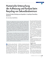 Numerische Untersuchung der Aufheizung und Pyrolyse beim Recycling von Sekundäraluminium