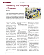 Hardening and tempering of fasteners