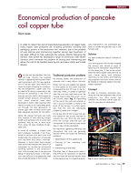 Economical production of pancake coil copper tube