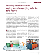 Reducing electricity costs in forging shops by applying induction zone heaters