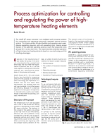 Process optimization for controlling and regulating the power of high-temperature heating elements