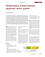 Modernisation of heat treatment equipment control systems