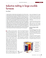 Inductive melting in large crucible furnaces