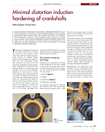 Minimal distortion induction hardening of crankshafts