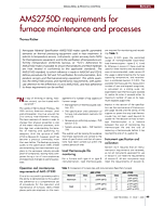 AMS2750D requirements for furnace maintenance and processes