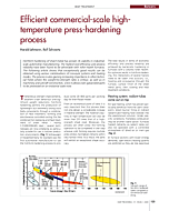 Efficient commercial-scale high-temperature press-hardening process