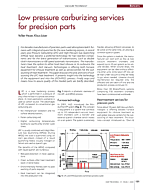 Low pressure carburizing services for precision parts