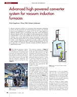 Advanced high powered converter system for vacuum induction furnaces