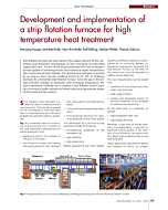 Development and implementation of a strip flotation furnace for high temperature heat treatment