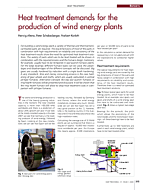 Heat treatment demands for the production of wind energy plants