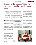 Increase of the energy efficiency of graphite insulated vacuum furnaces