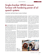 Single-chamber HPGQ vacuum furnace with hardening power of oil quench systems