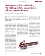 Saving energy by modernizing the heating system, using modern self recuperative burners