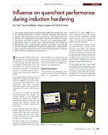 Influence on quenchant performance during induction hardening