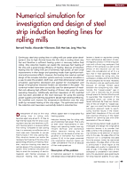 Numerical simulation for investigation and design of steel strip induction heating lines for rolling mills