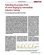 Extending the process limits of warm forging by intermediate induction heating